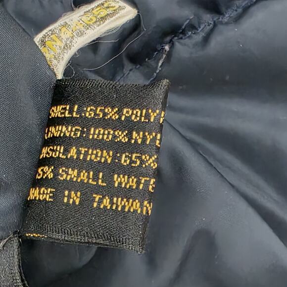 Vintage Izod Lacoste Mens Size Large Down Filled Puffer Jacket Full Zip Hood 80s - Picture 5 of 8